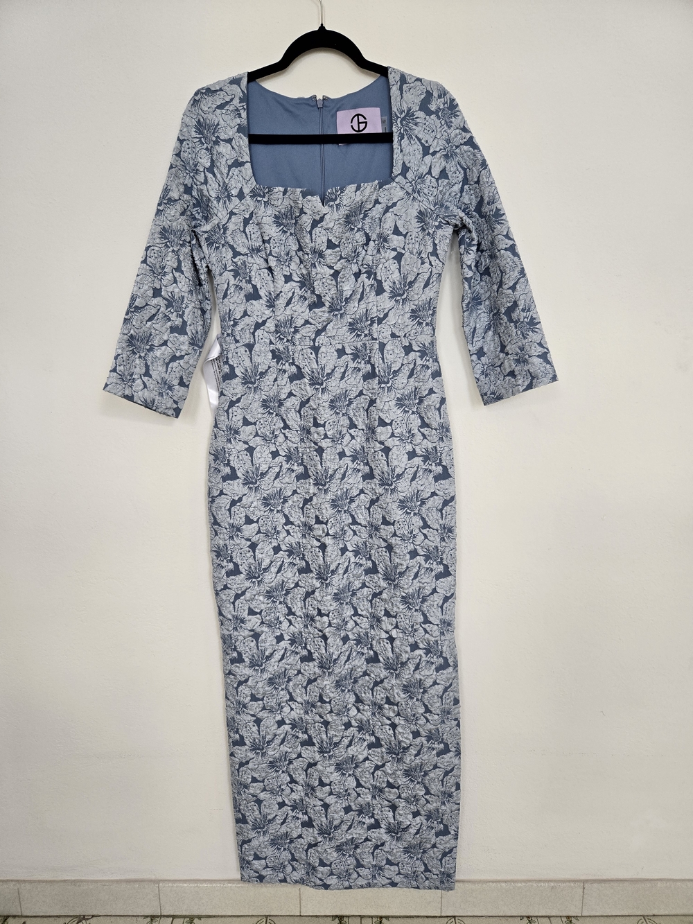 JS Collections Blue Maxi Formal Floral Festive Elegant Timeless Dress Size 6